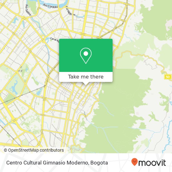 Centro Cultural Gimnasio Moderno map