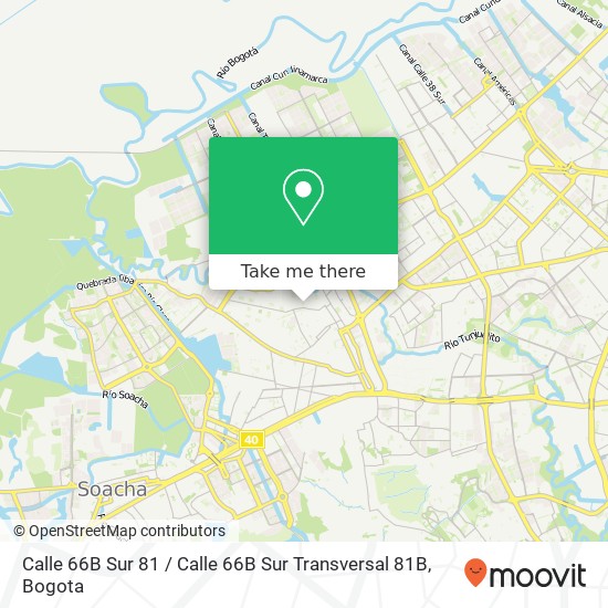 Calle 66B Sur 81 / Calle 66B Sur Transversal 81B map
