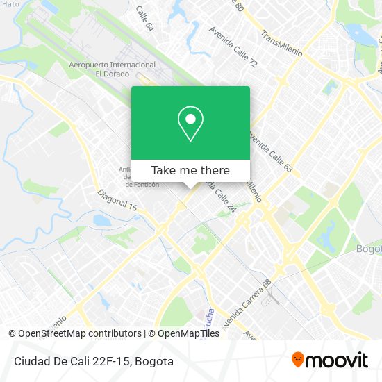 Ciudad De Cali 22F-15 map