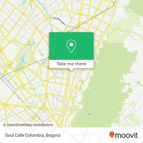 Soul Cafe Colombia map