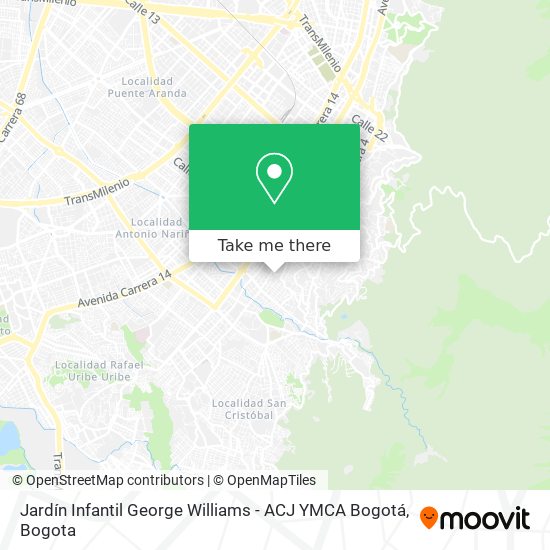 Jardín Infantil George Williams - ACJ YMCA Bogotá map