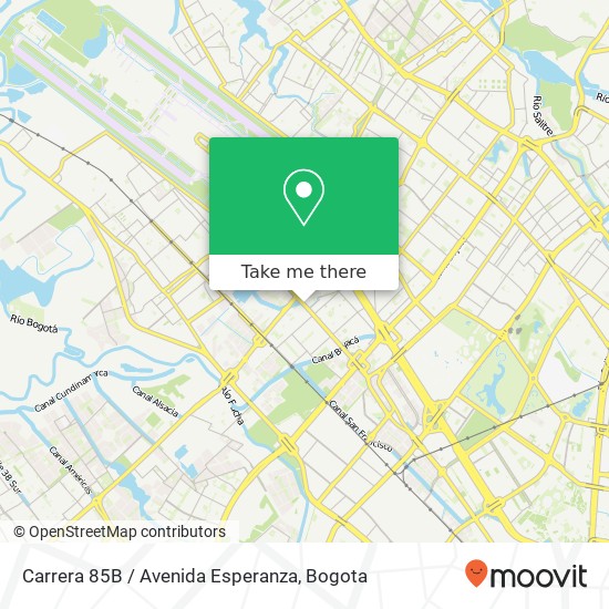 Carrera 85B / Avenida Esperanza map
