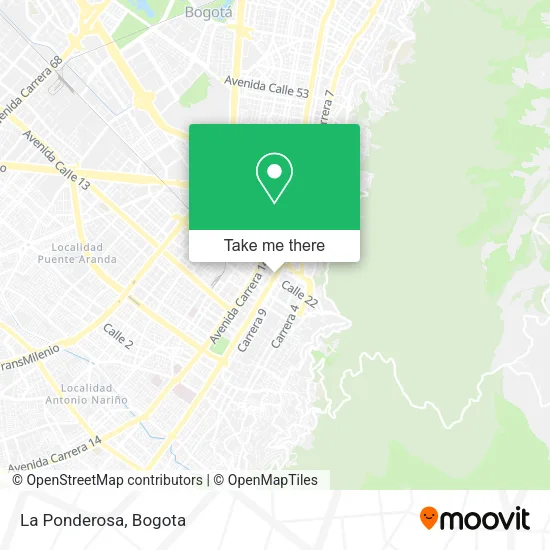 La Ponderosa map