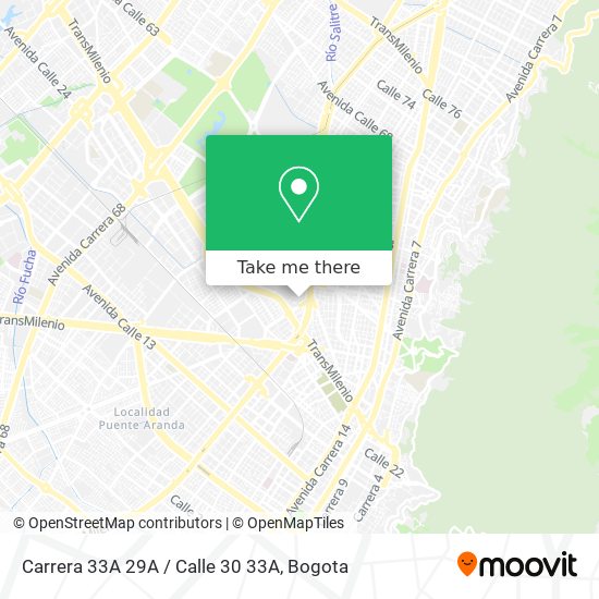 Carrera 33A 29A / Calle 30 33A map