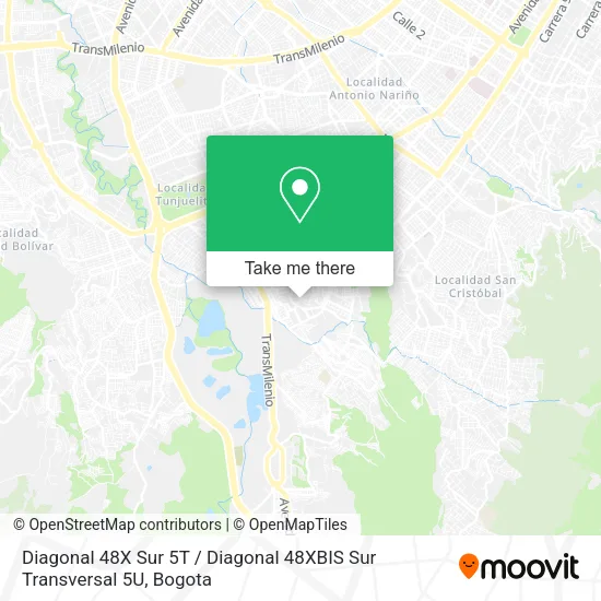 Diagonal 48X Sur 5T / Diagonal 48XBIS Sur Transversal 5U map