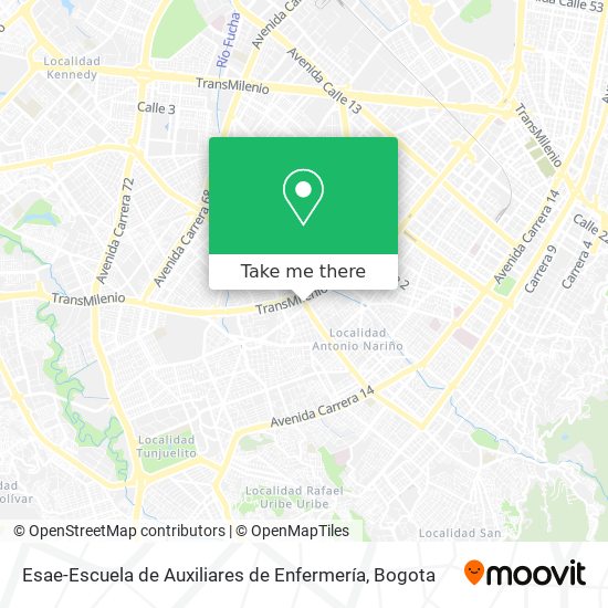 Mapa de Esae-Escuela de Auxiliares de Enfermería