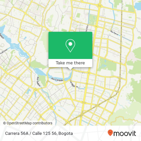 Mapa de Carrera 56A / Calle 125 56