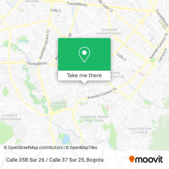 Calle 35B Sur 26 / Calle 37 Sur 25 map