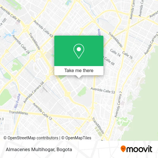 Almacenes Multihogar map