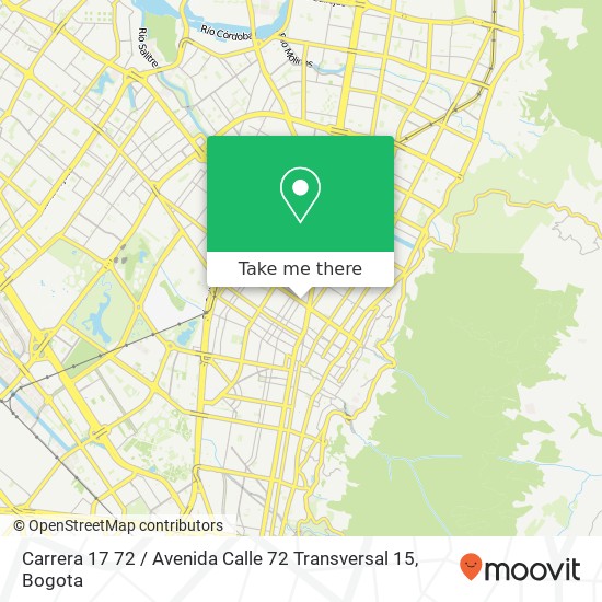 Carrera 17 72 / Avenida Calle 72 Transversal 15 map