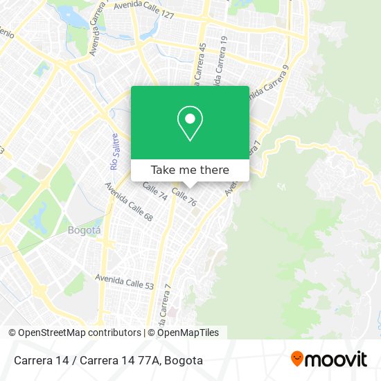 Carrera 14 / Carrera 14 77A map