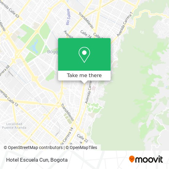 Hotel Escuela Cun map