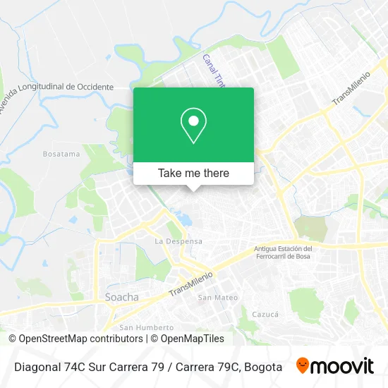 Mapa de Diagonal 74C Sur Carrera 79 / Carrera 79C