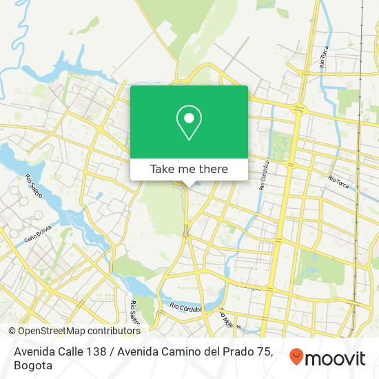 Avenida Calle 138 / Avenida Camino del Prado 75 map
