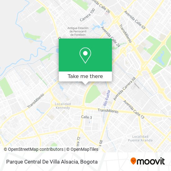 Parque Central De Villa Alsacia map