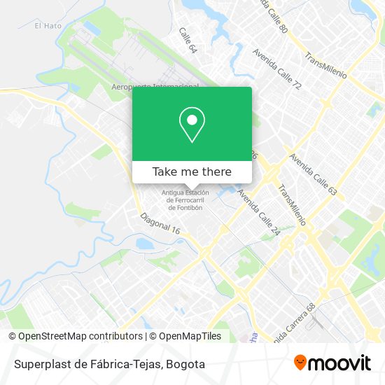 Superplast de Fábrica-Tejas map