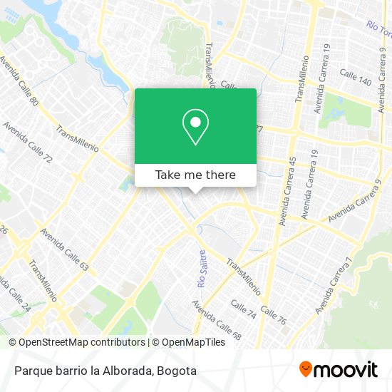 Parque barrio la Alborada map