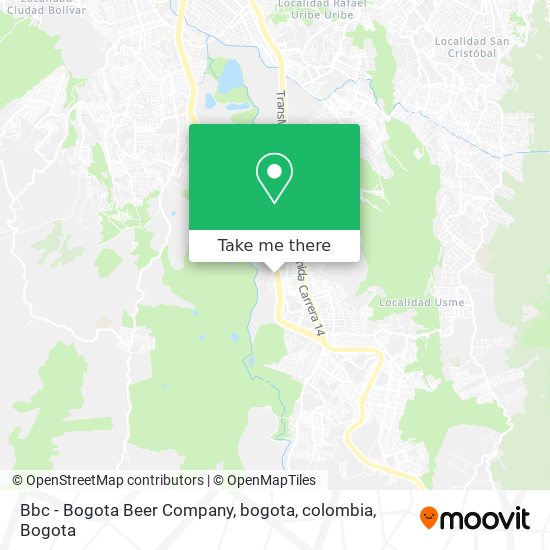 Bbc - Bogota Beer Company, bogota, colombia map