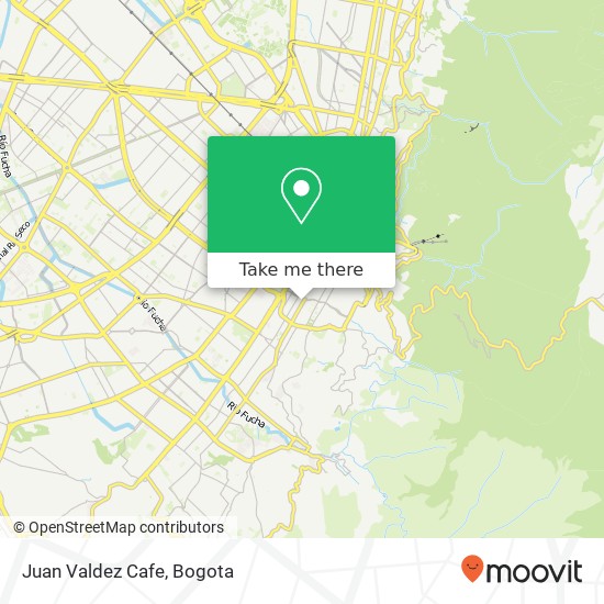 Juan Valdez Cafe map