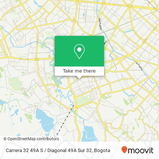 Mapa de Carrera 32 49A S / Diagonal 49A Sur 32