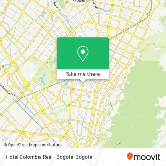 Hotel Colombia Real - Bogota map