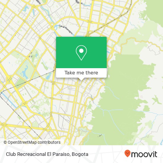 Club Recreacional El Paraíso map