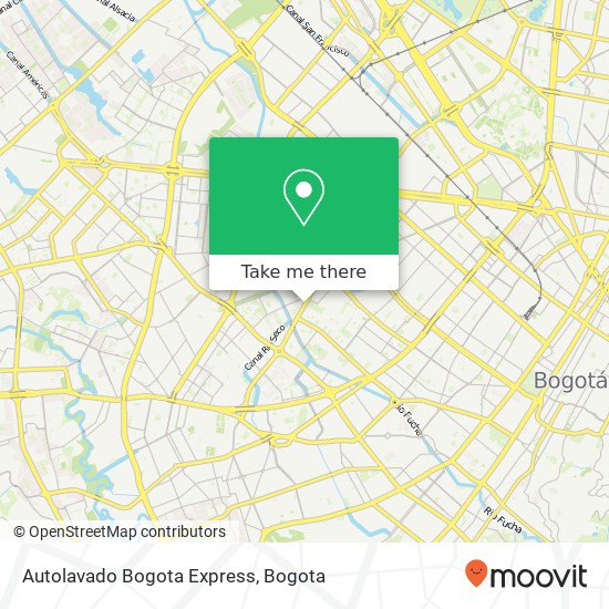 Autolavado Bogota Express map