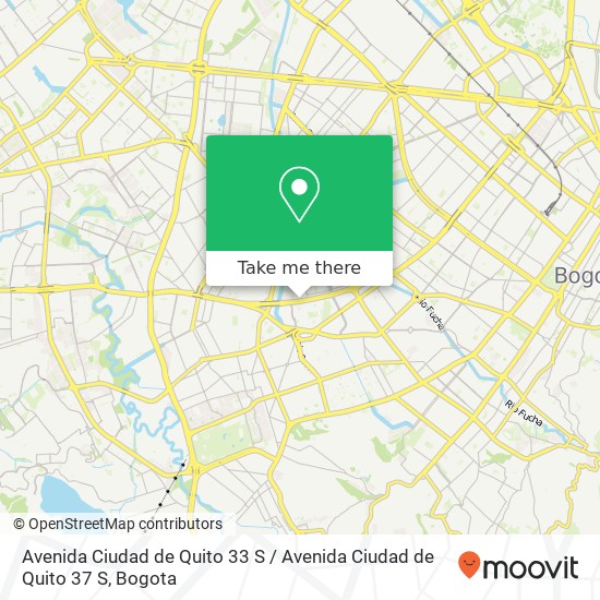 Avenida Ciudad de Quito 33 S / Avenida Ciudad de Quito 37 S map