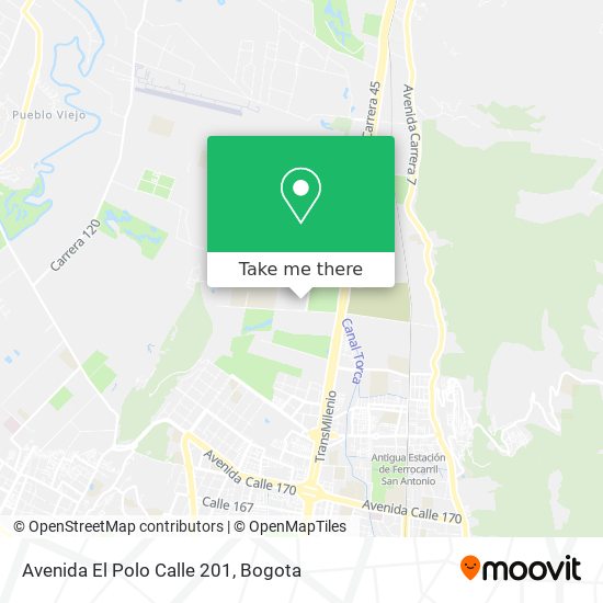Avenida El Polo Calle 201 map