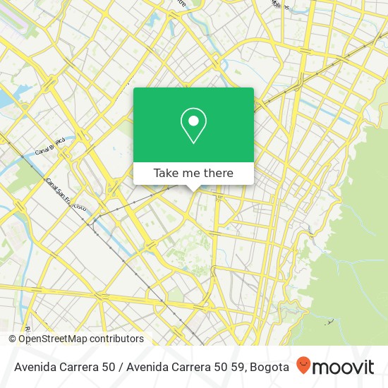 Mapa de Avenida Carrera 50 / Avenida Carrera 50 59