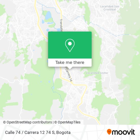 Mapa de Calle 74 / Carrera 12 74 S
