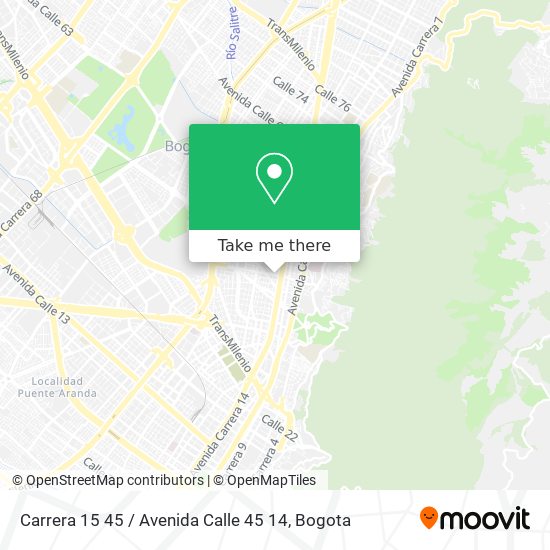 Carrera 15 45 / Avenida Calle 45 14 map