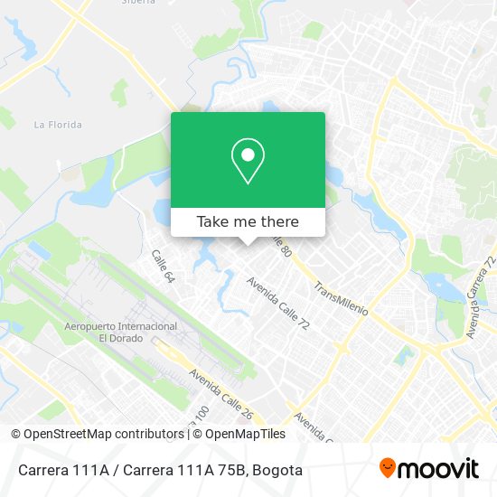 Carrera 111A / Carrera 111A 75B map