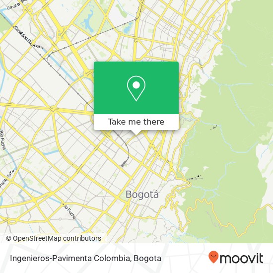 Ingenieros-Pavimenta Colombia map