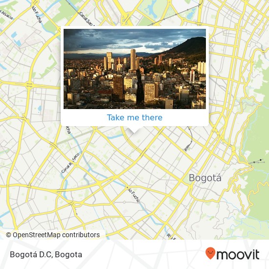 Bogotá D.C map