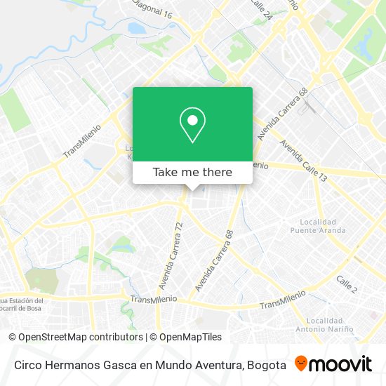 Mapa de Circo Hermanos Gasca en Mundo Aventura