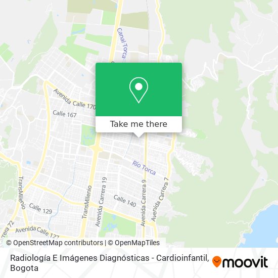 Mapa de Radiología E Imágenes Diagnósticas - Cardioinfantil