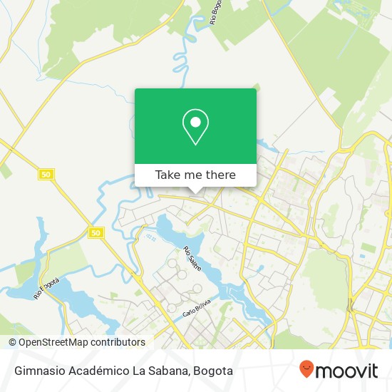 Gimnasio Académico La Sabana map