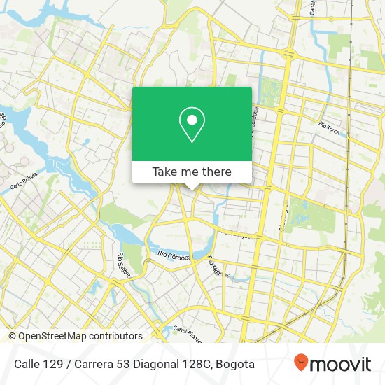 Calle 129 / Carrera 53 Diagonal 128C map