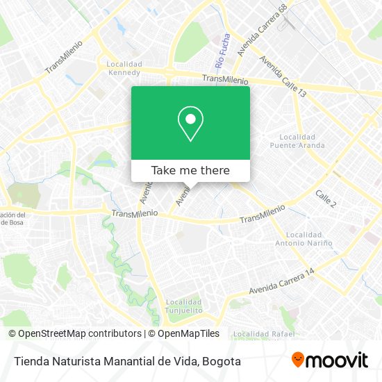 Tienda Naturista Manantial de Vida map