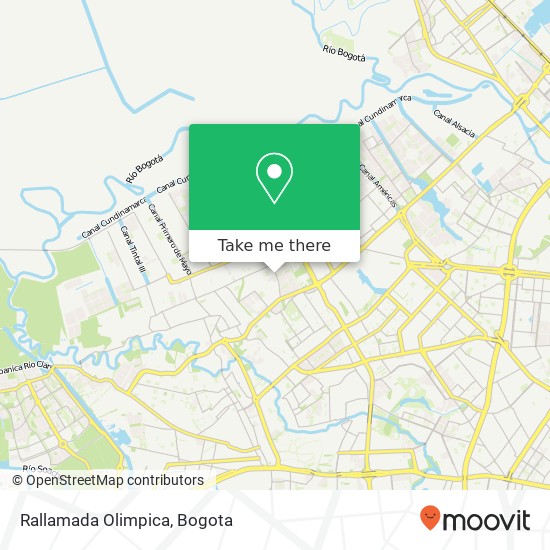 Rallamada Olimpica map