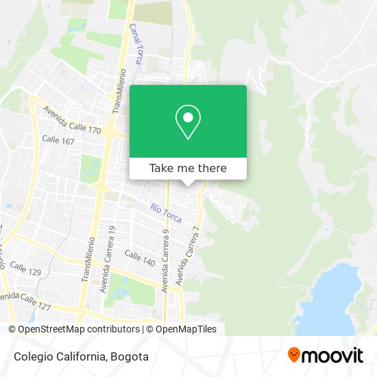 Colegio California map