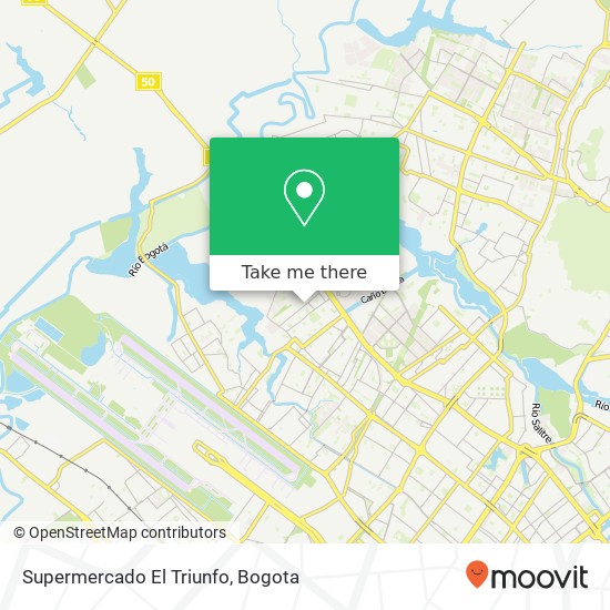 Supermercado El Triunfo map