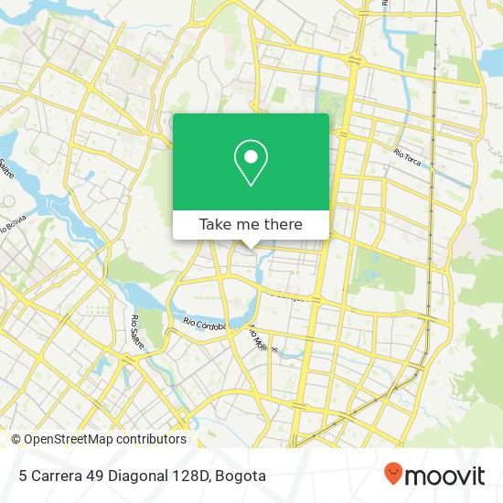 Mapa de 5 Carrera 49 Diagonal 128D