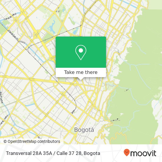 Mapa de Transversal 28A 35A / Calle 37 28