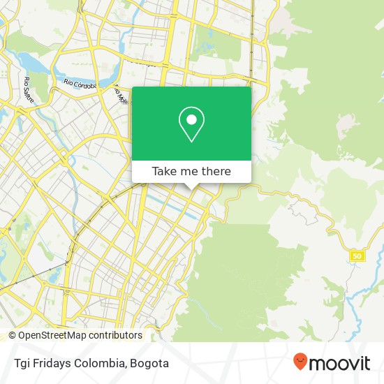 Tgi Fridays Colombia map