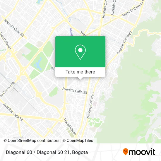 Mapa de Diagonal 60 / Diagonal 60 21