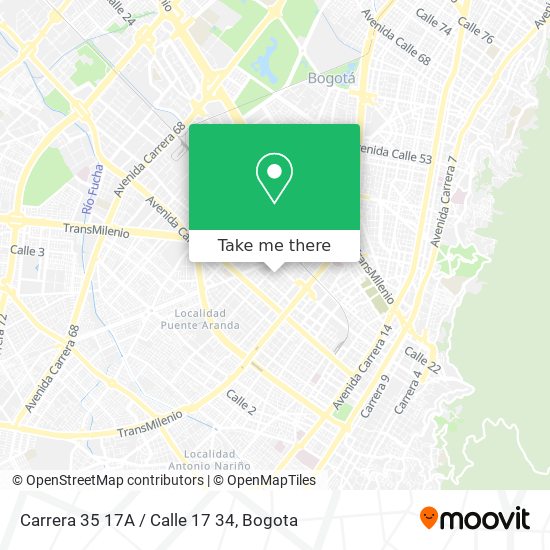 Mapa de Carrera 35 17A / Calle 17 34