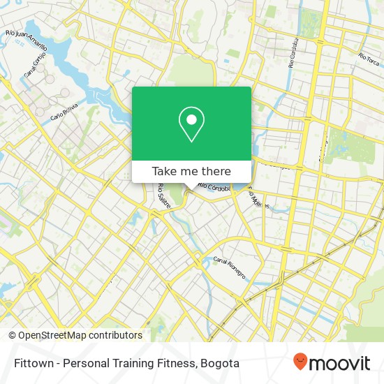 Fittown - Personal Training Fitness map