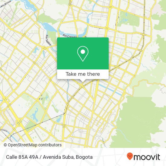 Calle 85A 49A / Avenida Suba map